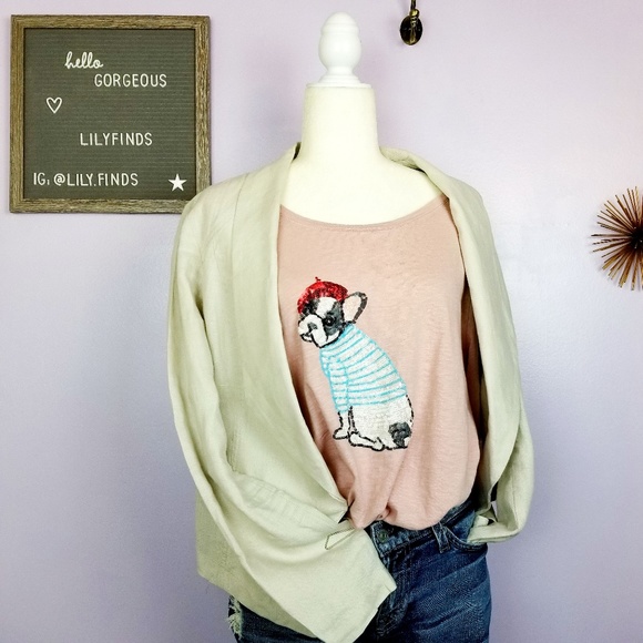talbots Tops - Talbots French Bulldog T-Shirt Sz XL